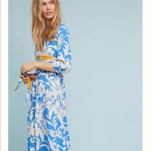 Anthropologie Belted Kimono Dress